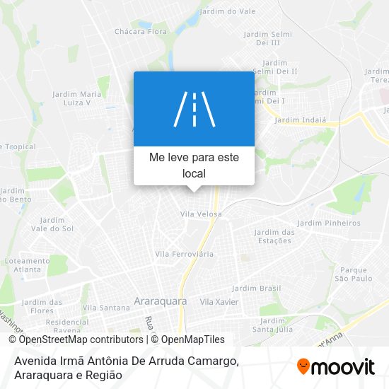 Avenida Irmã Antônia De Arruda Camargo mapa