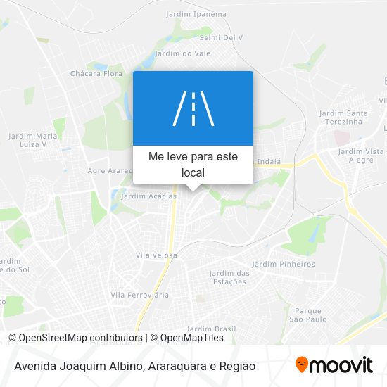Avenida Joaquim Albino mapa