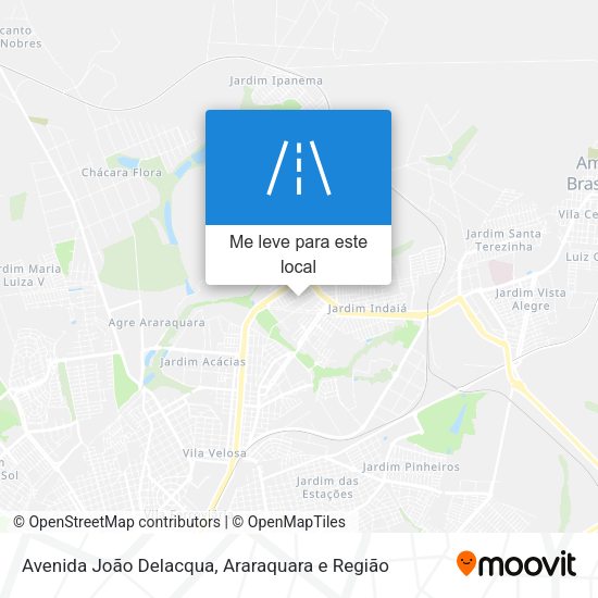 Avenida João Delacqua mapa
