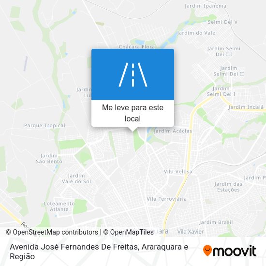 Avenida José Fernandes De Freitas mapa