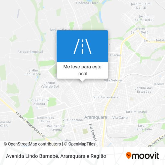 Avenida Lindo Barnabé mapa