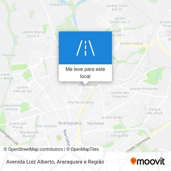 Avenida Luiz Alberto mapa