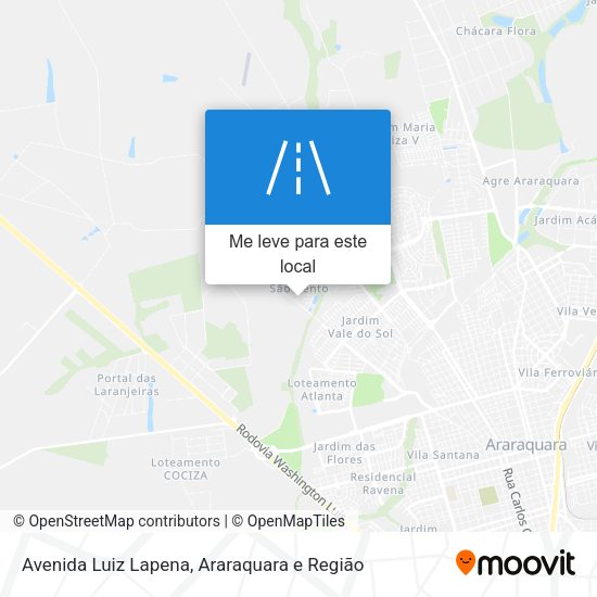 Avenida Luiz Lapena mapa