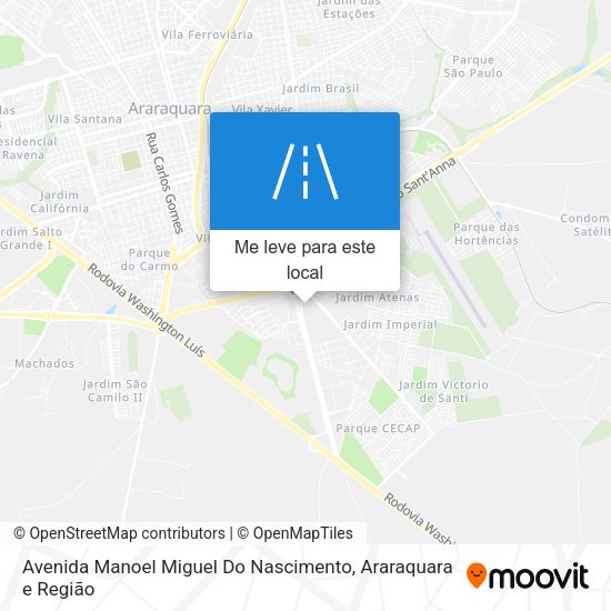 Avenida Manoel Miguel Do Nascimento mapa