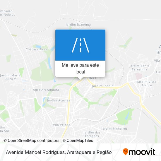 Avenida Manoel Rodrigues mapa