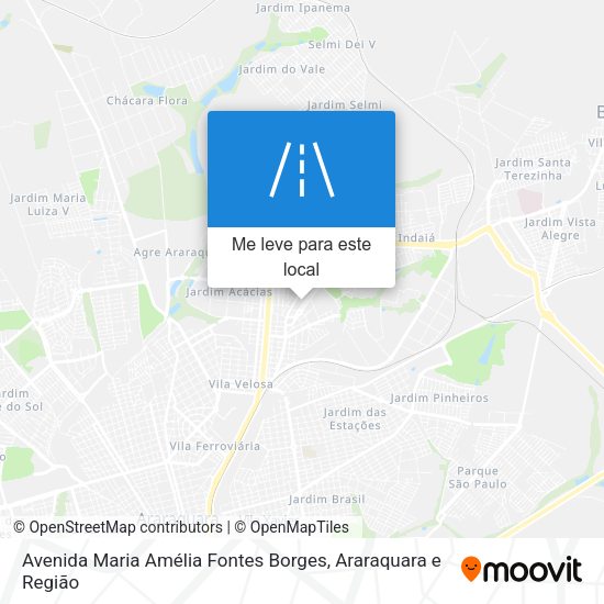 Avenida Maria Amélia Fontes Borges mapa