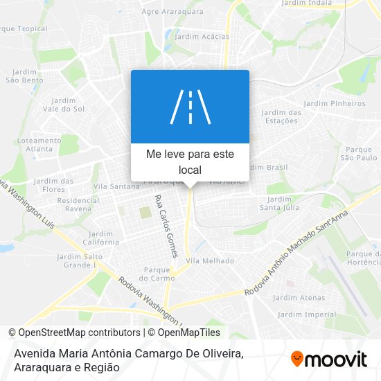 Avenida Maria Antônia Camargo De Oliveira mapa