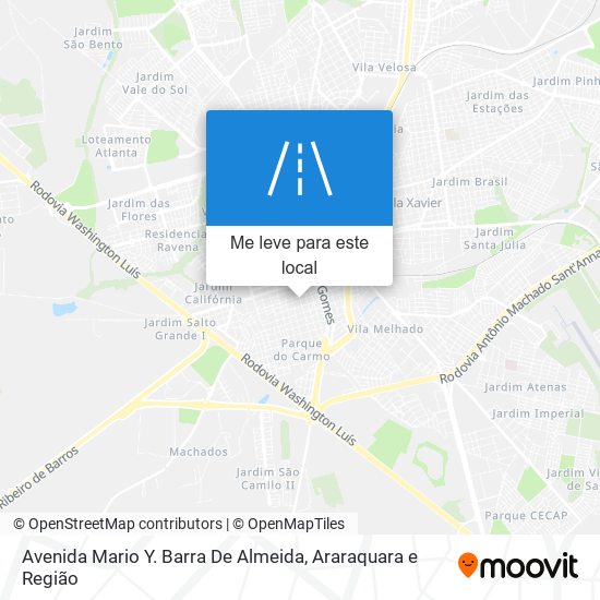 Avenida Mario Y. Barra De Almeida mapa