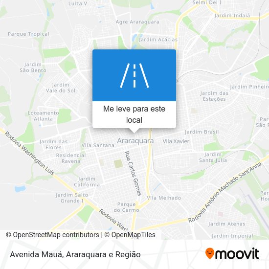 Avenida Mauá mapa