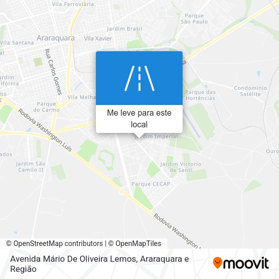 Avenida Mário De Oliveira Lemos mapa