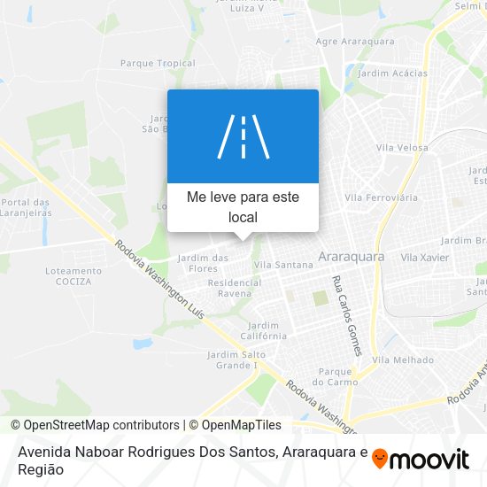Avenida Naboar Rodrigues Dos Santos mapa