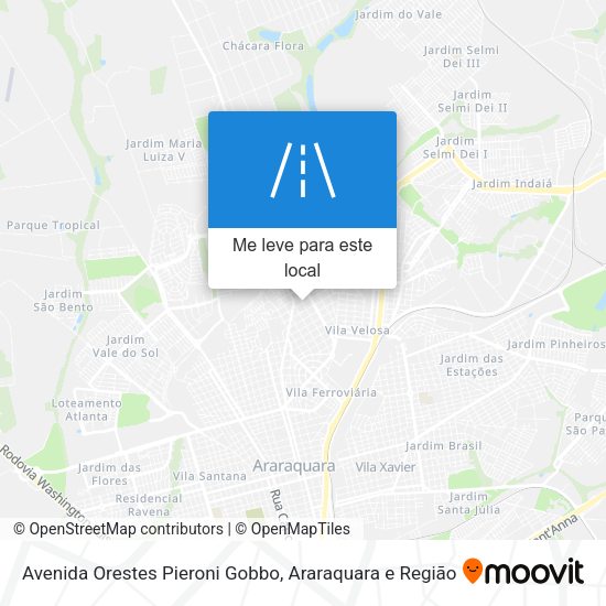 Avenida Orestes Pieroni Gobbo mapa