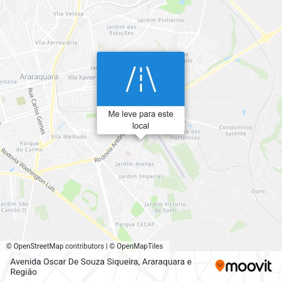 Avenida Oscar De Souza Siqueira mapa