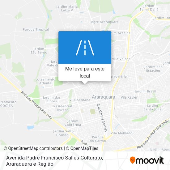 Avenida Padre Francisco Salles Colturato mapa