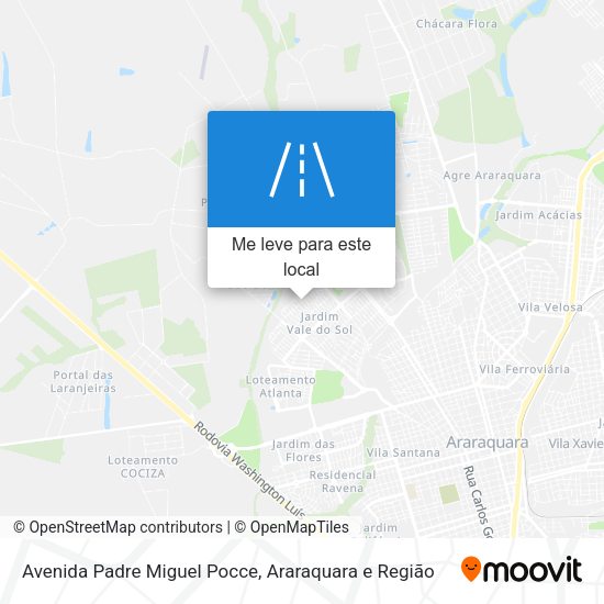 Avenida Padre Miguel Pocce mapa