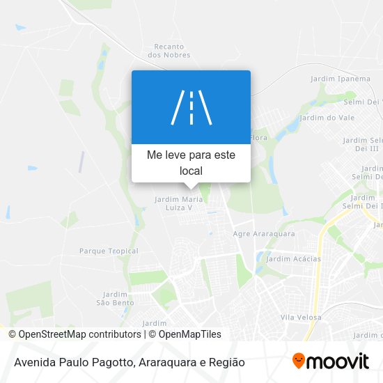 Avenida Paulo Pagotto mapa