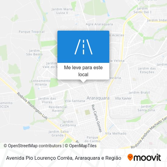 Avenida Pio Lourenço Corrêa mapa