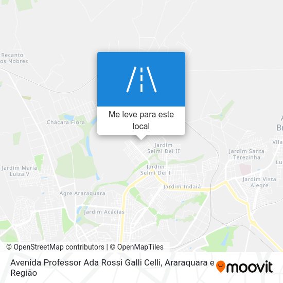Avenida Professor Ada Rossi Galli Celli mapa