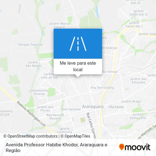 Avenida Professor Habibe Khodor mapa