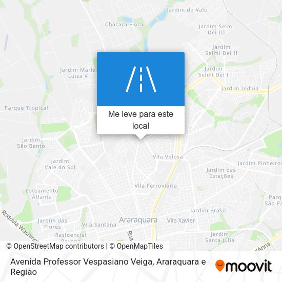 Avenida Professor Vespasiano Veiga mapa