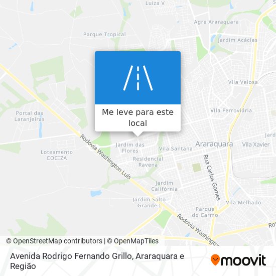 Avenida Rodrigo Fernando Grillo mapa