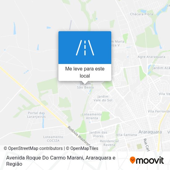 Avenida Roque Do Carmo Marani mapa