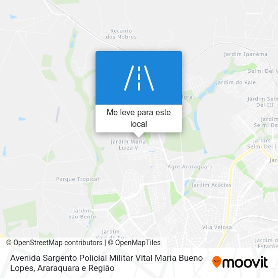 Avenida Sargento Policial Militar Vital Maria Bueno Lopes mapa