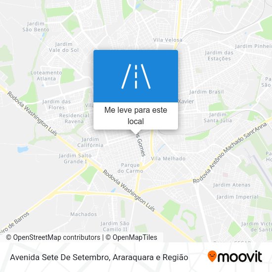 Avenida Sete De Setembro mapa