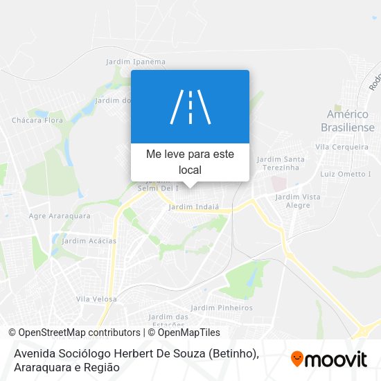 Avenida Sociólogo Herbert De Souza (Betinho) mapa
