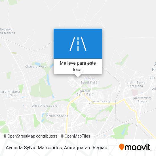 Avenida Sylvio Marcondes mapa