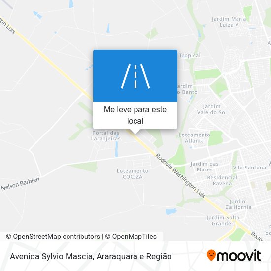 Avenida Sylvio Mascia mapa