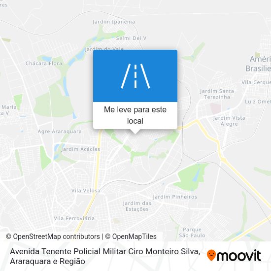 Avenida Tenente Policial Militar Ciro Monteiro Silva mapa