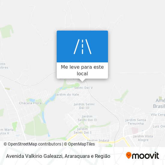 Avenida Valkirio Galeazzi mapa