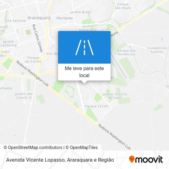Avenida Vicente Lopasso mapa