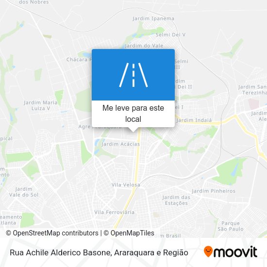 Rua Achile Alderico Basone mapa