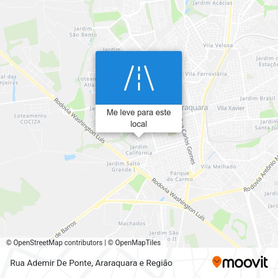Rua Ademir De Ponte mapa