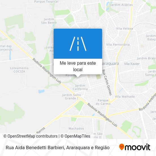 Rua Aida Benedetti Barbieri mapa