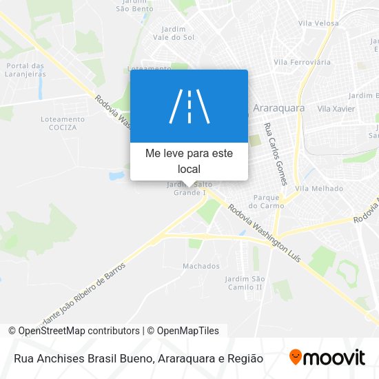 Rua Anchises Brasil Bueno mapa