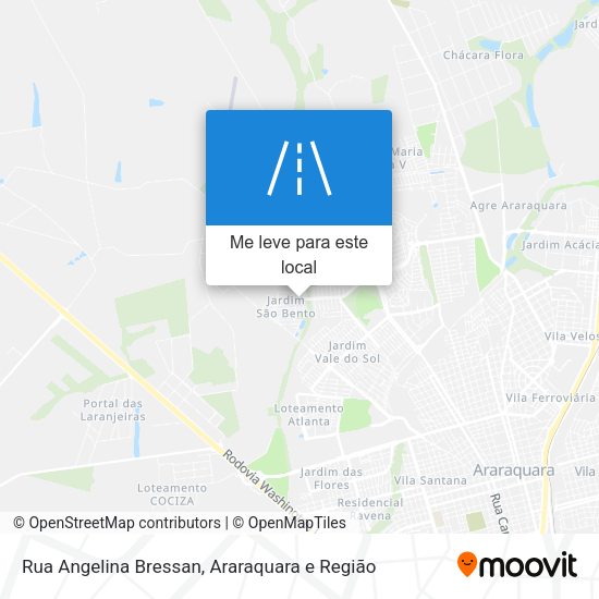 Rua Angelina Bressan mapa