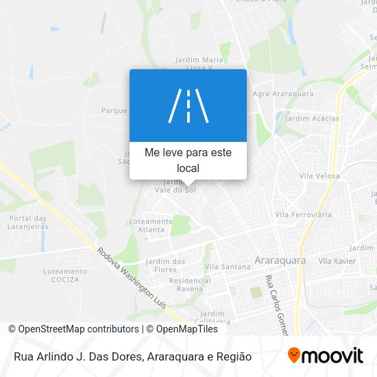 Rua Arlindo J. Das Dores mapa