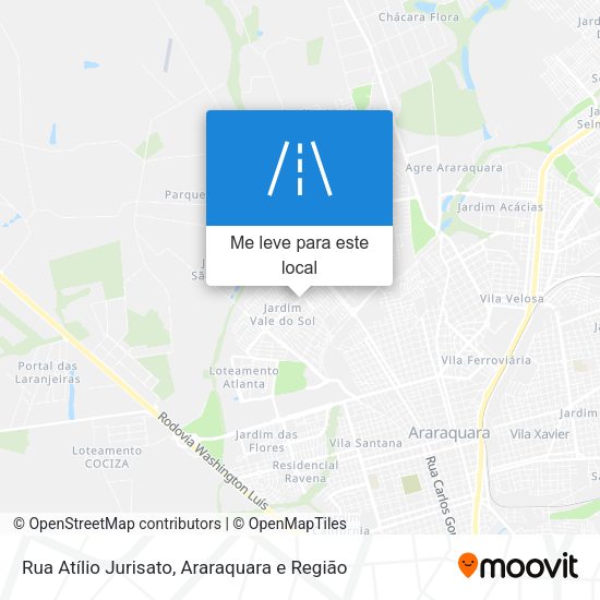 Rua Atílio Jurisato mapa