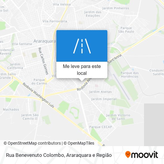 Rua Benevenuto Colombo mapa