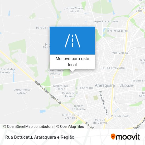 Rua Botucatu mapa