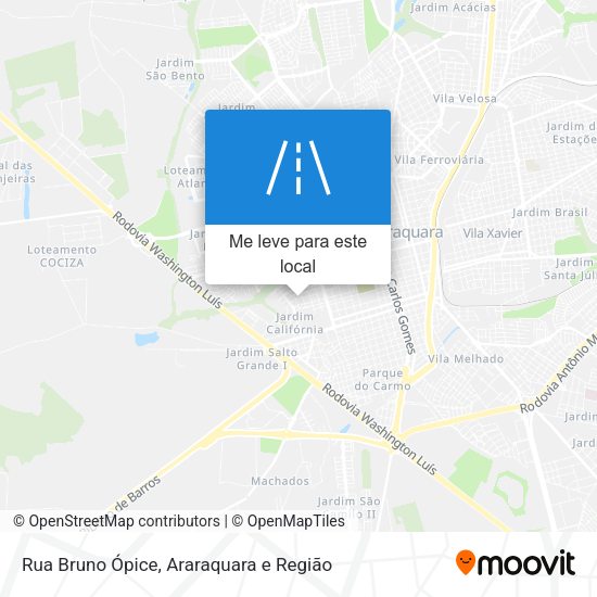 Rua Bruno Ópice mapa