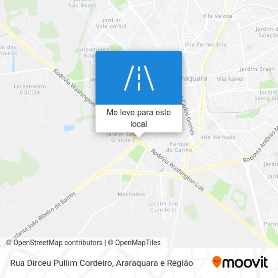 Rua Dirceu Pullim Cordeiro mapa