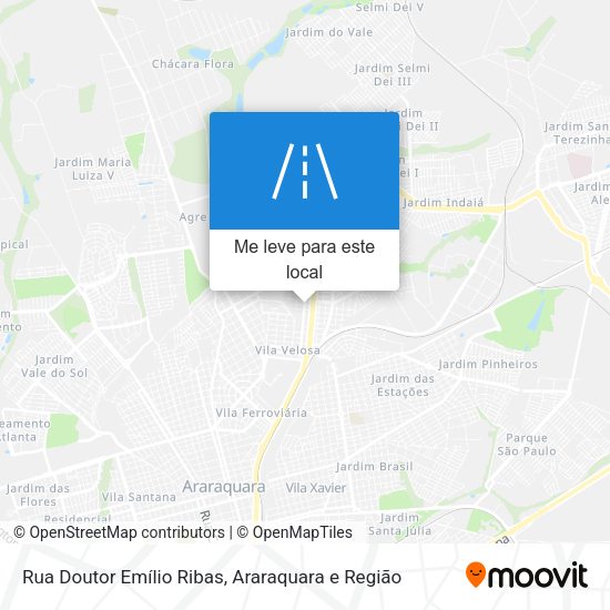 Rua Doutor Emílio Ribas mapa