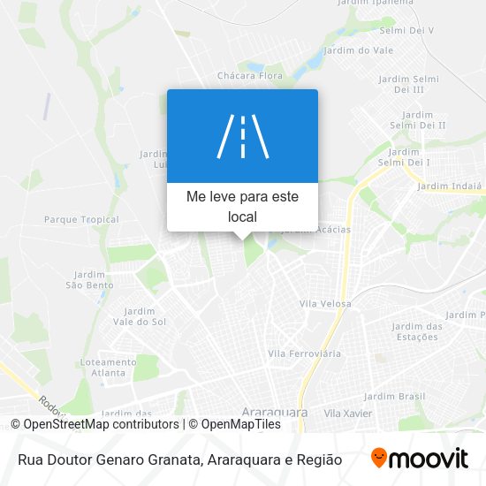 Rua Doutor Genaro Granata mapa