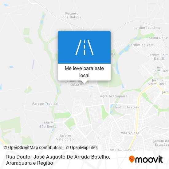 Rua Doutor José Augusto De Arruda Botelho mapa