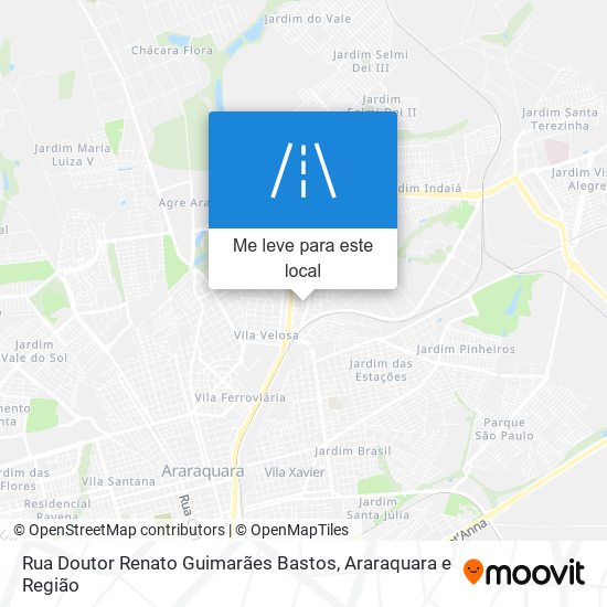 Rua Doutor Renato Guimarães Bastos mapa