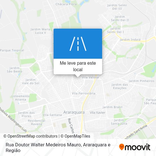 Rua Doutor Walter Medeiros Mauro mapa